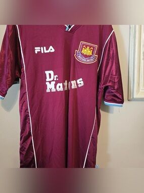 Brand New West Ham United Fila Dr. Martens 99-00 Sponsorship Jersey Men’s XXL